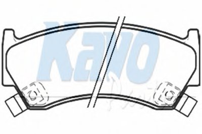 BP6565 KAVO PARTS Комплект тормозных колодок, дисковый тормоз