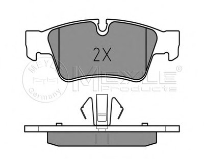 0252392318PD MEYLE Комплект тормозных колодок, дисковый тормоз