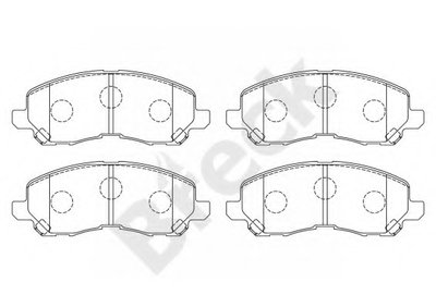 235840070100 BRECK Комплект тормозных колодок, дисковый тормоз