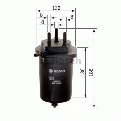 F026402080 BOSCH Топливный фильтр