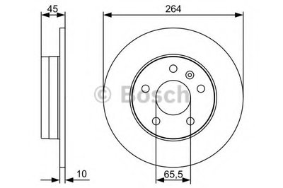 0986479516 BOSCH Тормозной диск