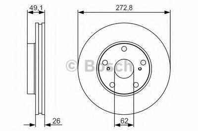 0986479S16 BOSCH Тормозной диск