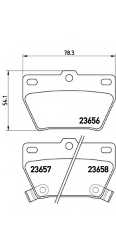 P83057 BREMBO Комплект тормозных колодок, дисковый тормоз