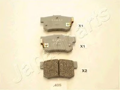 PP405AF JAPANPARTS Комплект тормозных колодок, дисковый тормоз