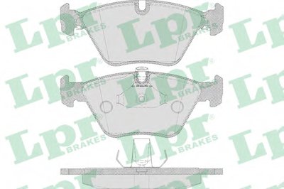 05P649 LPR Комплект тормозных колодок, дисковый тормоз