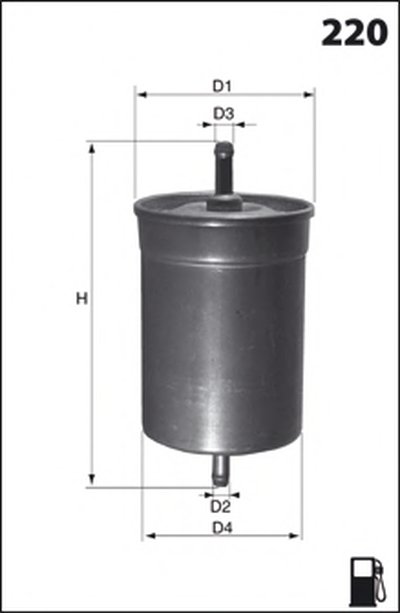 ELE6011 MECAFILTER Топливный фильтр