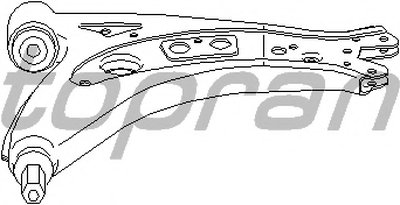 109861 TOPRAN Рычаг независимой подвески колеса, подвеска колеса