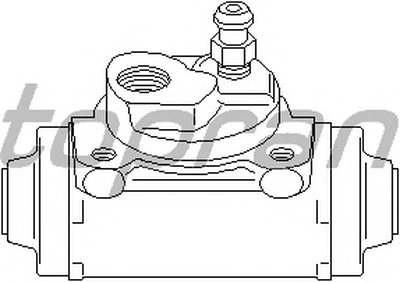 720983 TOPRAN Колесный тормозной цилиндр