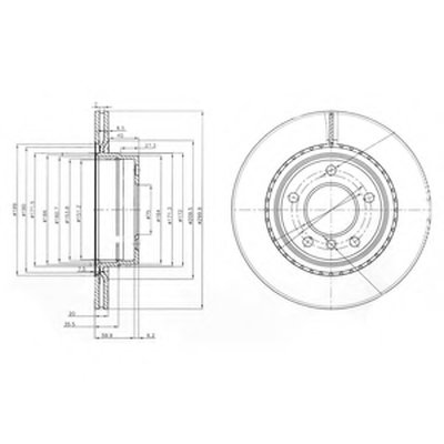 BG3901C DELPHI Тормозной диск