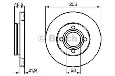 0986478018 BOSCH Тормозной диск