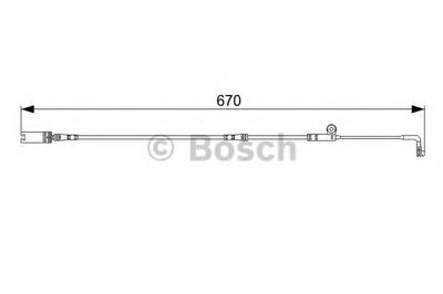 Сигнализатор, износ тормозных колодок BOSCH купить