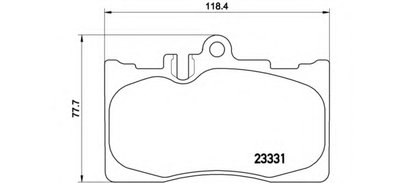 P83058 BREMBO Комплект тормозных колодок, дисковый тормоз