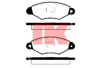 223938 NK Комплект тормозных колодок, дисковый тормоз