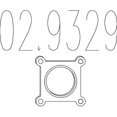 029329 MTS Прокладка, труба выхлопного газа