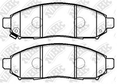 PN2517 NIBK Комплект тормозных колодок, дисковый тормоз