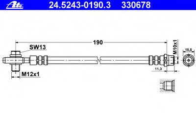 24524301903 ATE Тормозной шланг