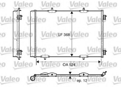 818015 VALEO Конденсатор, кондиционер