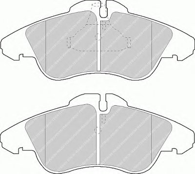 FVR1038 FERODO Комплект тормозных колодок, дисковый тормоз