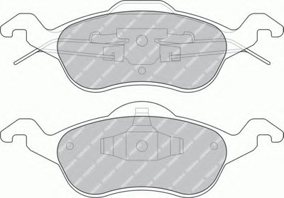FDB1318 FERODO Комплект тормозных колодок, дисковый тормоз