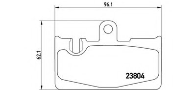 P83059 BREMBO Комплект тормозных колодок, дисковый тормоз