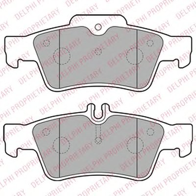 LP1868 DELPHI Комплект тормозных колодок, дисковый тормоз