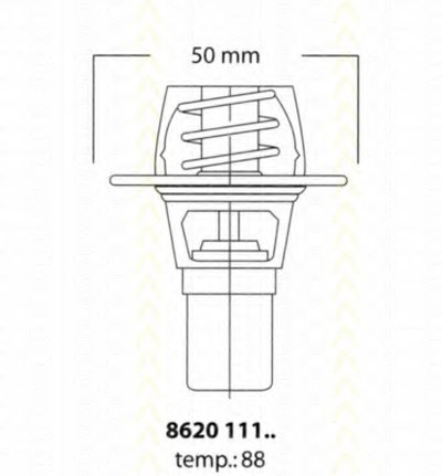 862011191 TRISCAN Термостат, охлаждающая жидкость