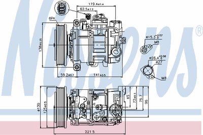 89236 NISSENS Компрессор, кондиционер