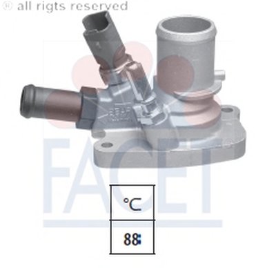 78672 FACET Термостат, охлаждающая жидкость