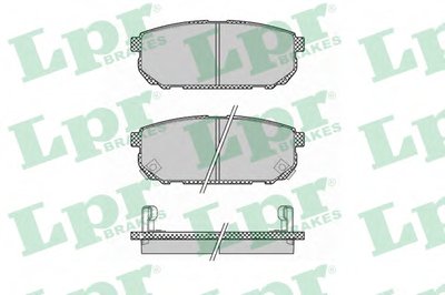 05P1370 LPR Комплект тормозных колодок, дисковый тормоз