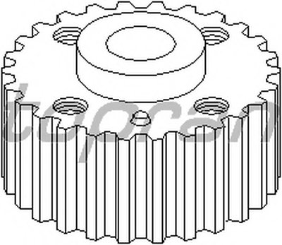 108698 TOPRAN Шестерня, коленчатый вал