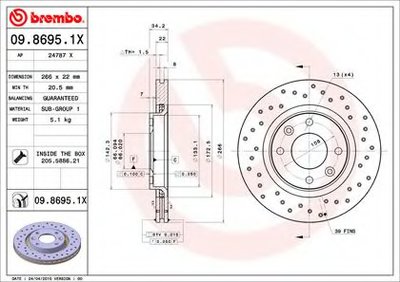 Тормозной диск BREMBO XTRA LINE BREMBO купить