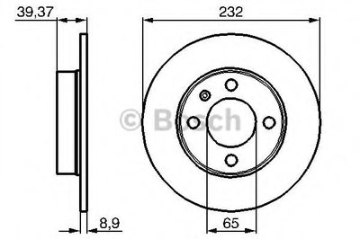 0986478492 BOSCH Тормозной диск