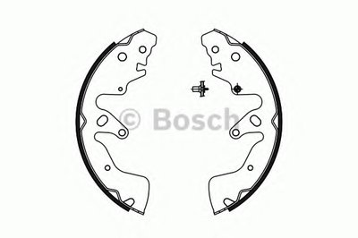 0986487756 BOSCH Комплект тормозных колодок