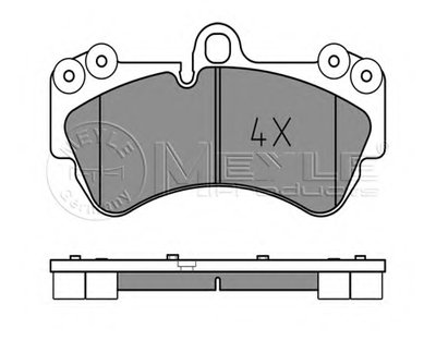 0252369217 MEYLE Комплект тормозных колодок, дисковый тормоз