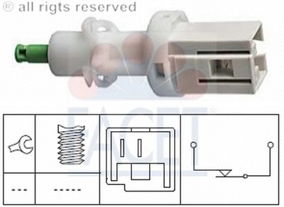 Выключатель фонаря сигнала торможения; Выключатель, привод сцепления (Tempomat) FACET купить
