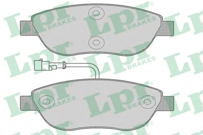 05P1268 LPR Комплект тормозных колодок, дисковый тормоз