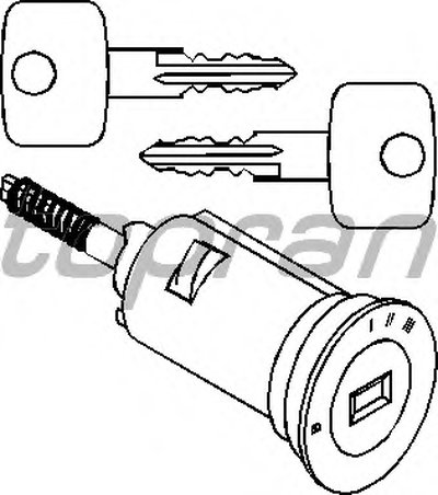 201794 TOPRAN Замок, замок-выключатель