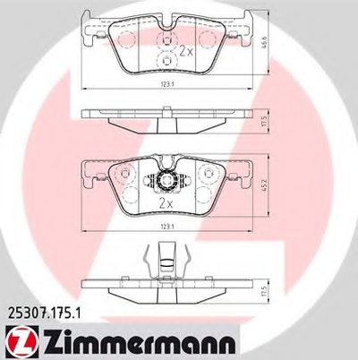 Комплект тормозных колодок, дисковый тормоз ZIMMERMANN купить