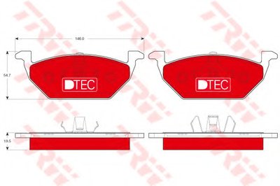 GDB1984DTE TRW Комплект тормозных колодок, дисковый тормоз