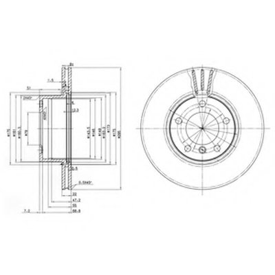 BG3043 DELPHI Тормозной диск