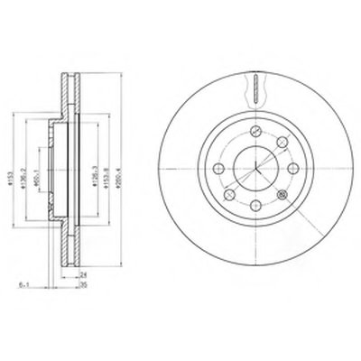 BG3569 DELPHI Тормозной диск