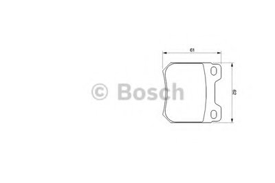 0986424754 BOSCH Комплект тормозных колодок, дисковый тормоз