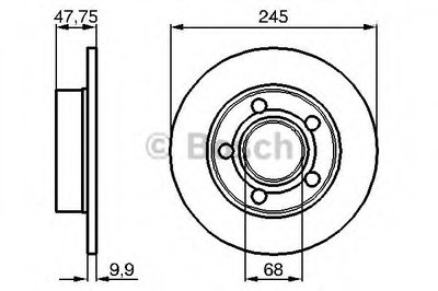 0986478888 BOSCH Тормозной диск