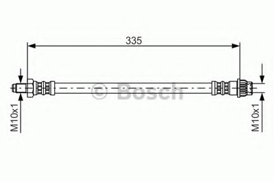 1987476955 BOSCH Тормозной шланг