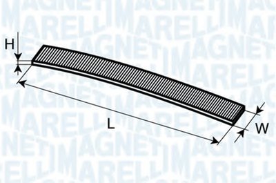 350203062080 MAGNETI MARELLI Фильтр, воздух во внутренном пространстве