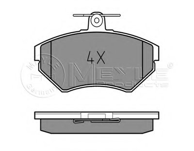 0252194519 MEYLE Комплект тормозных колодок, дисковый тормоз