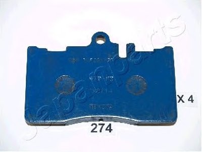 PA274AF JAPANPARTS Комплект тормозных колодок, дисковый тормоз