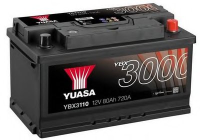 Стартерная аккумуляторная батарея YBX3000 SMF Batteries YUASA купить