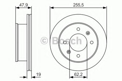 0986479S21 BOSCH Тормозной диск