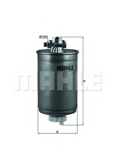 KL180 MAHLE ORIGINAL Топливный фильтр